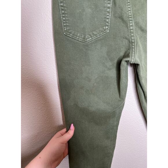 GAP True Skinny Olive Green Raw Hem Jeans Size 8/29P - Picture 7 of 12